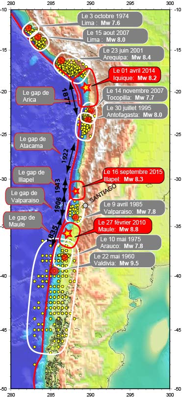 la sismicit du Chili